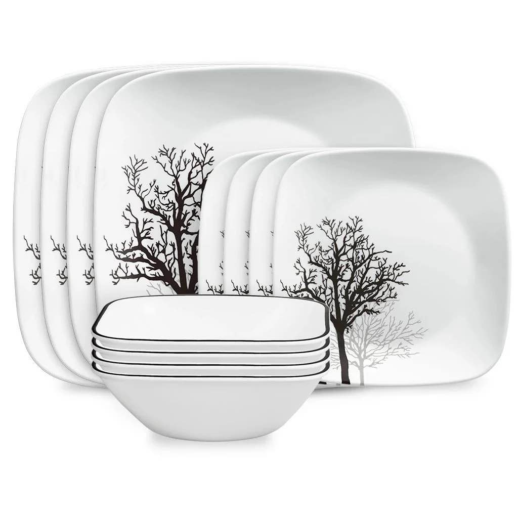 Corelle® Timber Shadows Square 18-piece Dinnerware Set 