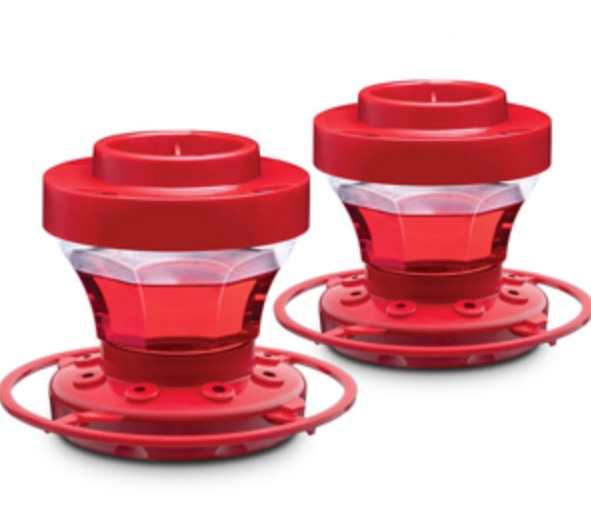 Strungten Hummingbird Feeders For Outdoors 8 Oz- Bee Proof, Circular , W/ 8 Ports