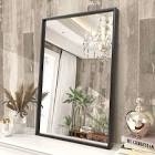 Aevar High-Strength Tempered Glass and Aluminum Alloy Framed French Cleat Mounted Wall Mirror