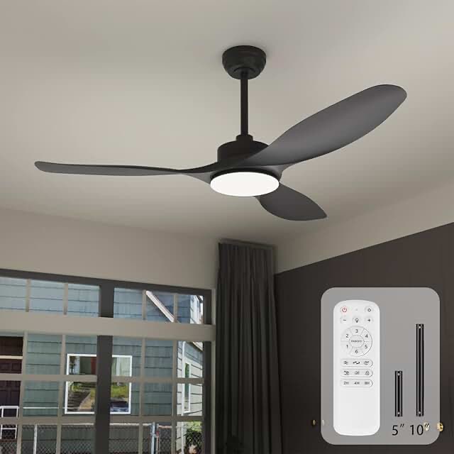 52'' Nicola 3 - Blade LED Standard Ceiling Fan with Remote Control and Light Kit Included