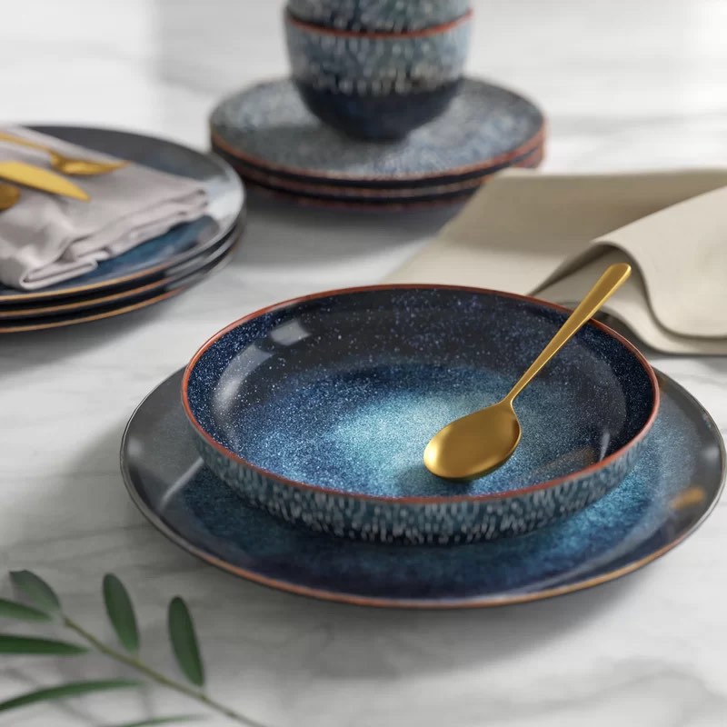 Natas 16 Piece Dinnerware Set, Service for 4