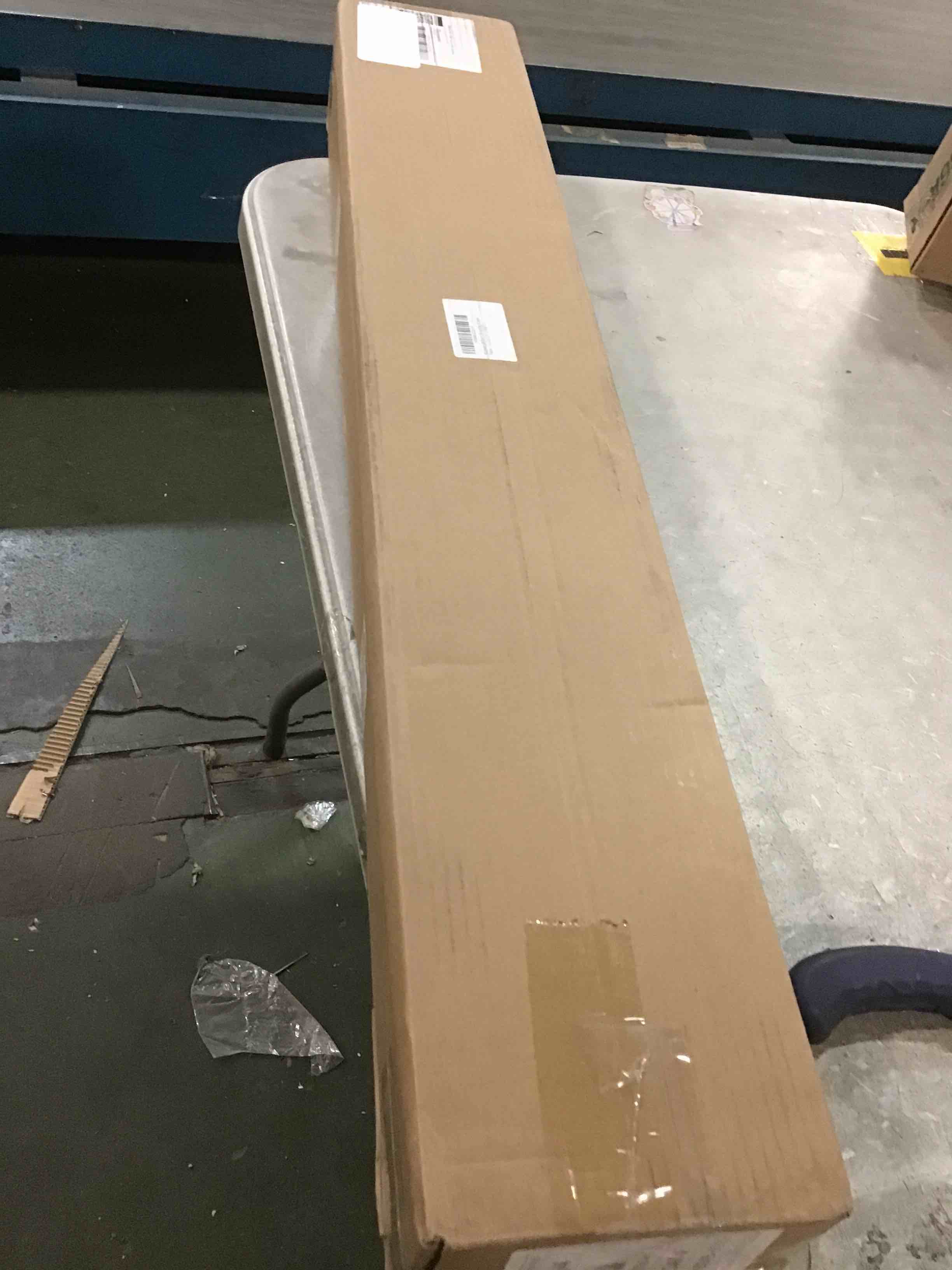 Condition photo showing As Is for Baseball Bat Display Case, Wooden Bat Holder Rack with HD Plexiglas and Wall Mount, Baseball Bat Display Box with Bracket and Black Felt Lining