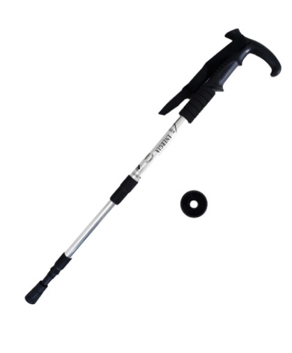 Adjustable aluminum cane for pilgrimage and procession