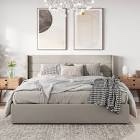 Braya Hydraulic Lift Up Storage Upholstered Platform Bed, incomplete 