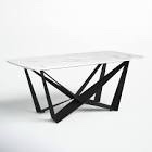WADE LOGAN BALCKE TRESTLE NATURAL MARBLE TABLE, BASE ONLY 