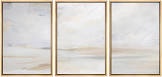 Coastal Beach Watercolor Pastel Misty Sand Dune Nature Landscape Modern Artwork Minimalist Moody