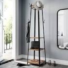 Clary Metal 8 - Hook Freestanding Coat Rack with Storage