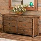 SIX DRAWER WOODEN DRESSER