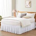 14" Bed Skirt, white, twin