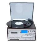 Cosmopolitan 8-in-1 Turntable Music Center with Bluetooth Vinyl Record Player