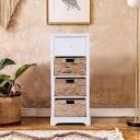 CORMAC 4 DRAWER END TABLE WITH STORAGE 