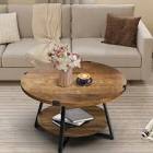 JAHAIRA ROUND TABLE, RUSTIC OAK