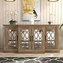 CHESSANI WIDE ACCENT SIDEBOARD KNOTTY OAK
