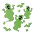 ASSORTED HALLOWEEN GEL CLINGS, 10 PACKS
