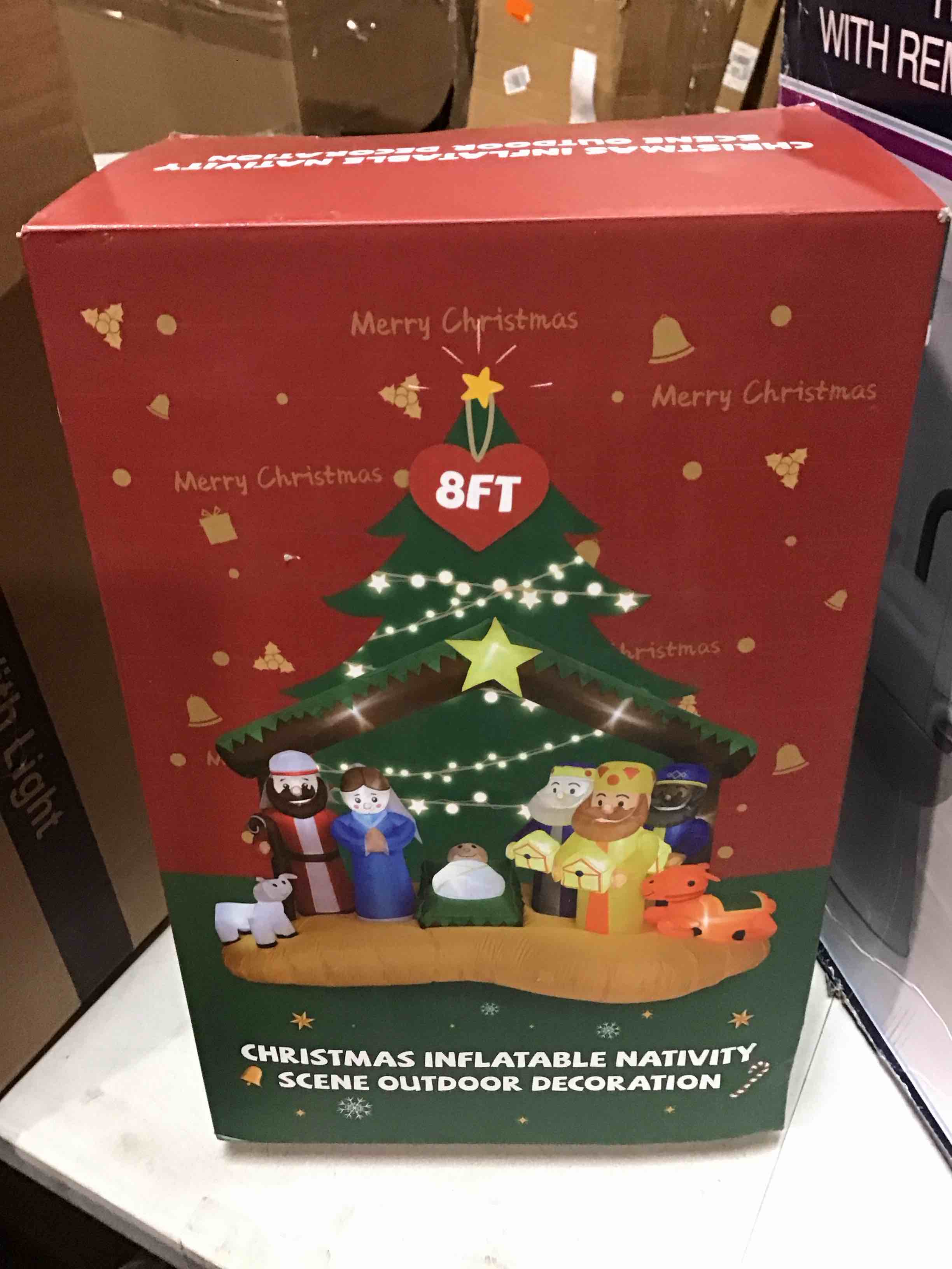 8 ft Christmas inflatable nativity scene outdoor decoration SIMILAR*****