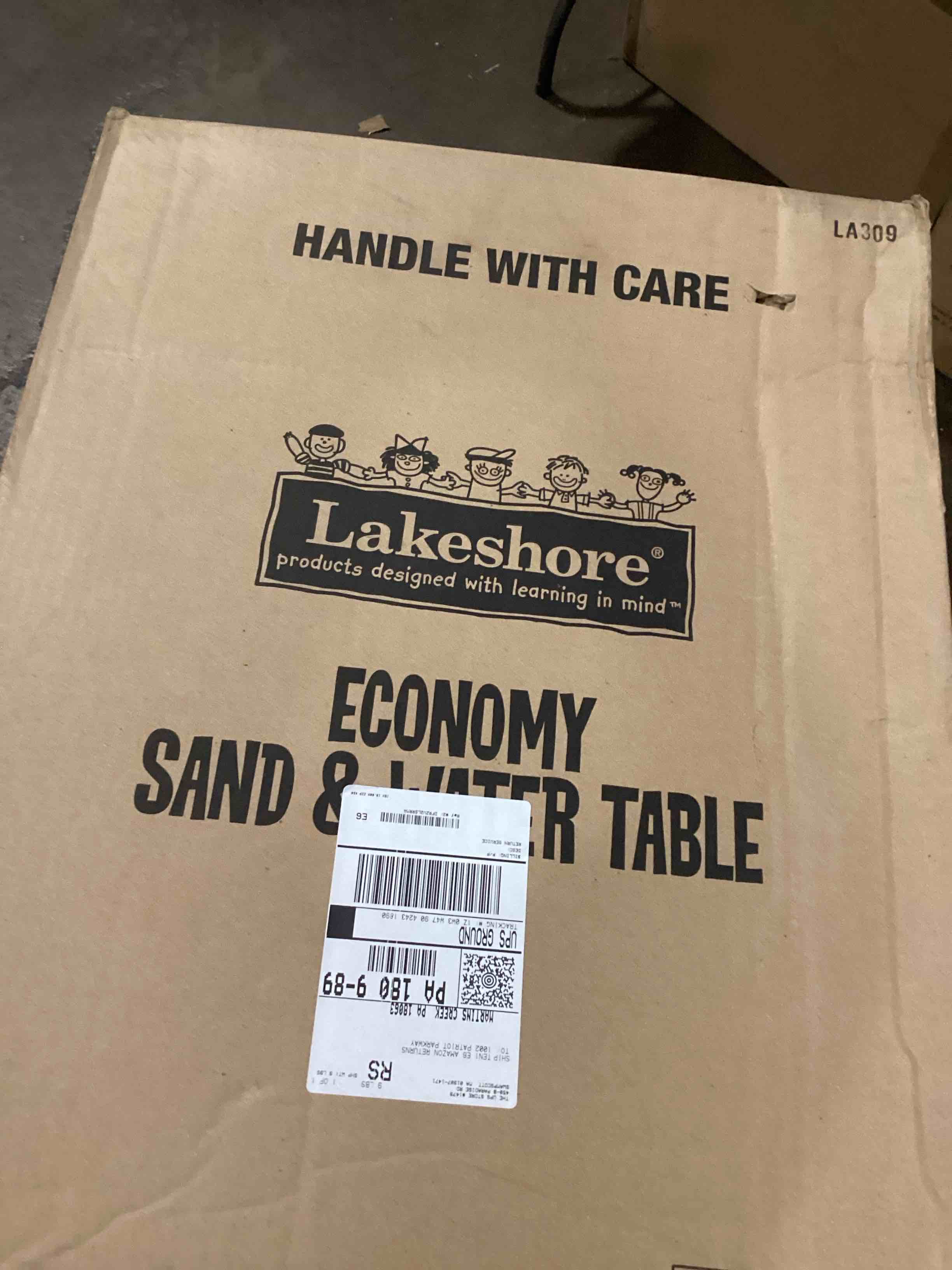 lakeshore economy sand & litter table wooden sandbox