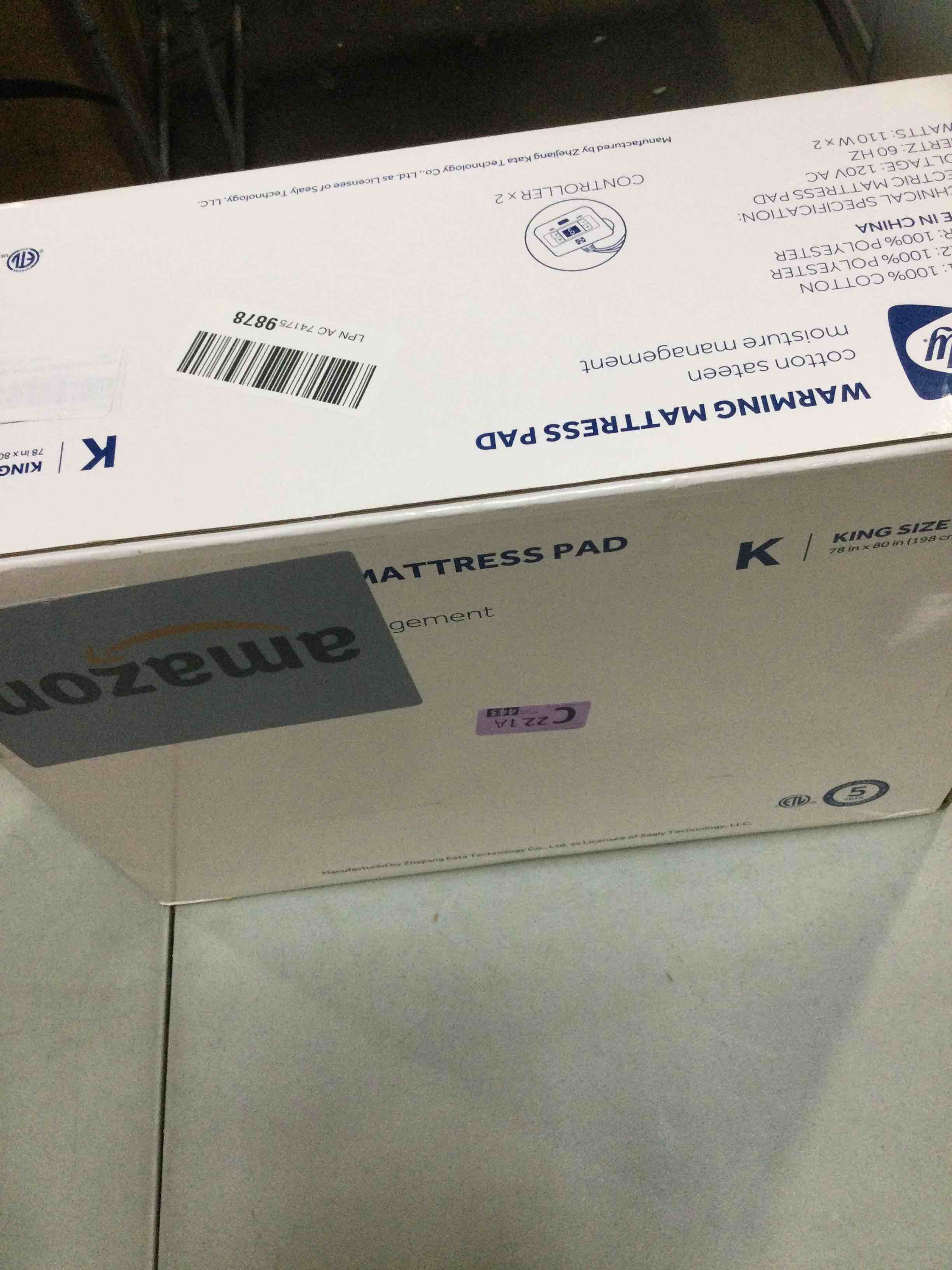 Sealy 3M Scotchgard Heated Mattress Pad | Quilted Cotton Electric Bed Warmer with 10 Heat Setting Dual Controller | 1-12 Hours Auto Shut Off | 17" Deep All Around Elastic Pocket, King