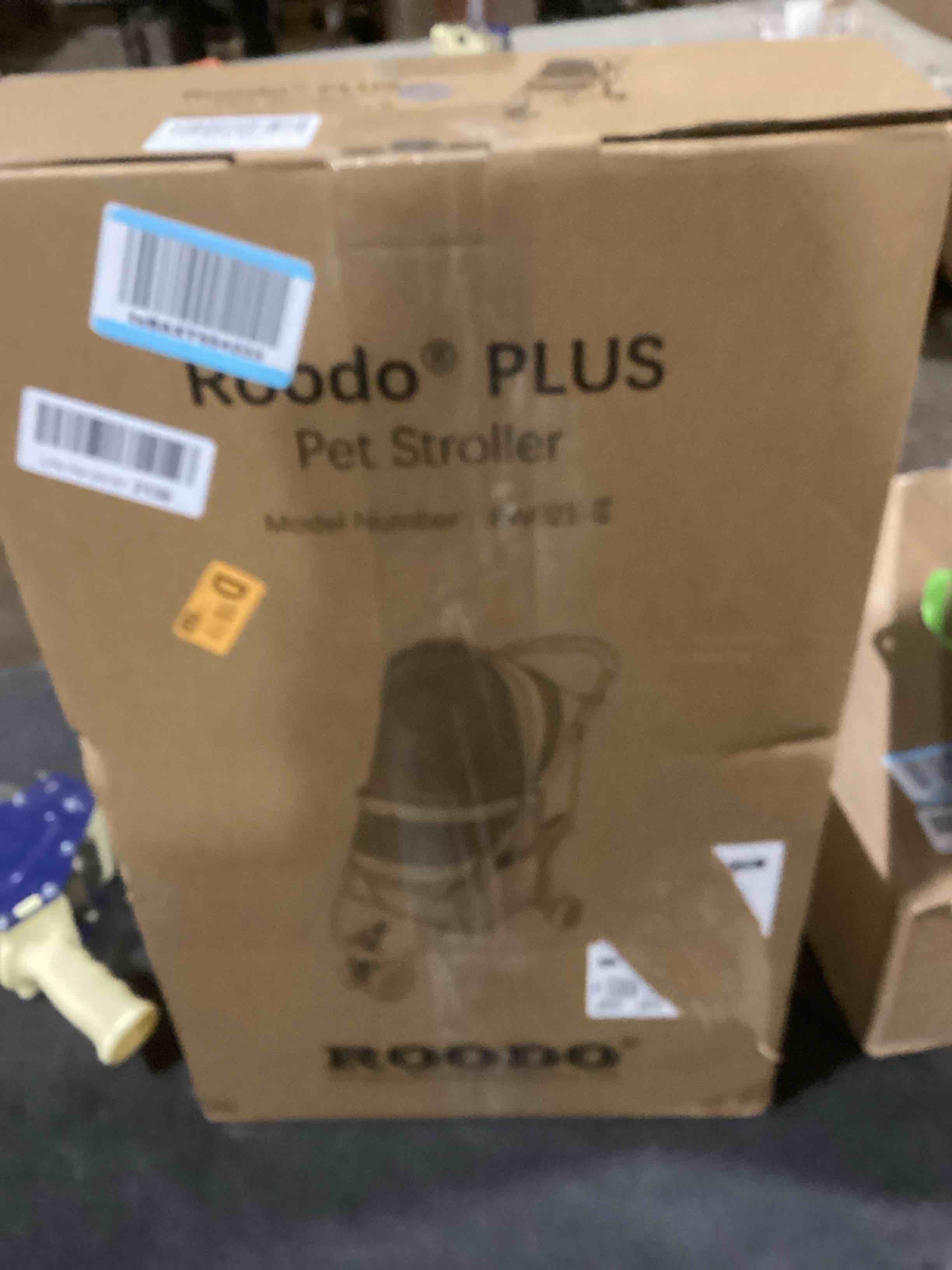 ROODO Dog Stroller Pet Stroller Lightweight Multifunctional Foldable Portable Compact Jogger Buggy Three-Wheeled Pet Gear Puppy Travel pram Stroller for Medium Small Dogs and Cats (Cationic ash)