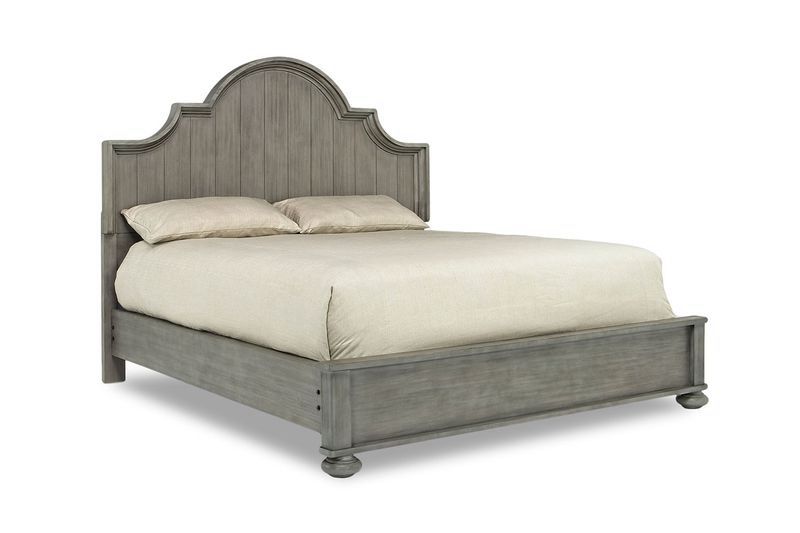 Costa Del Sol Arch Panel Bed in Gray, SIMILAR TO LOT PHOTO