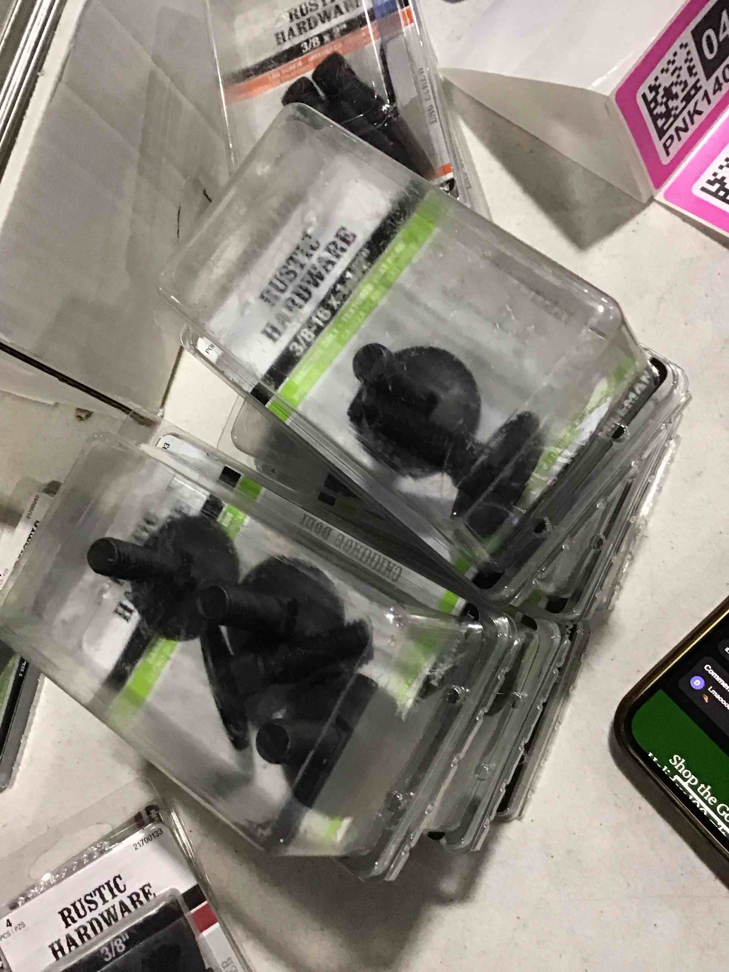 Rustic hardware 3/8-16 x 1/1/2”