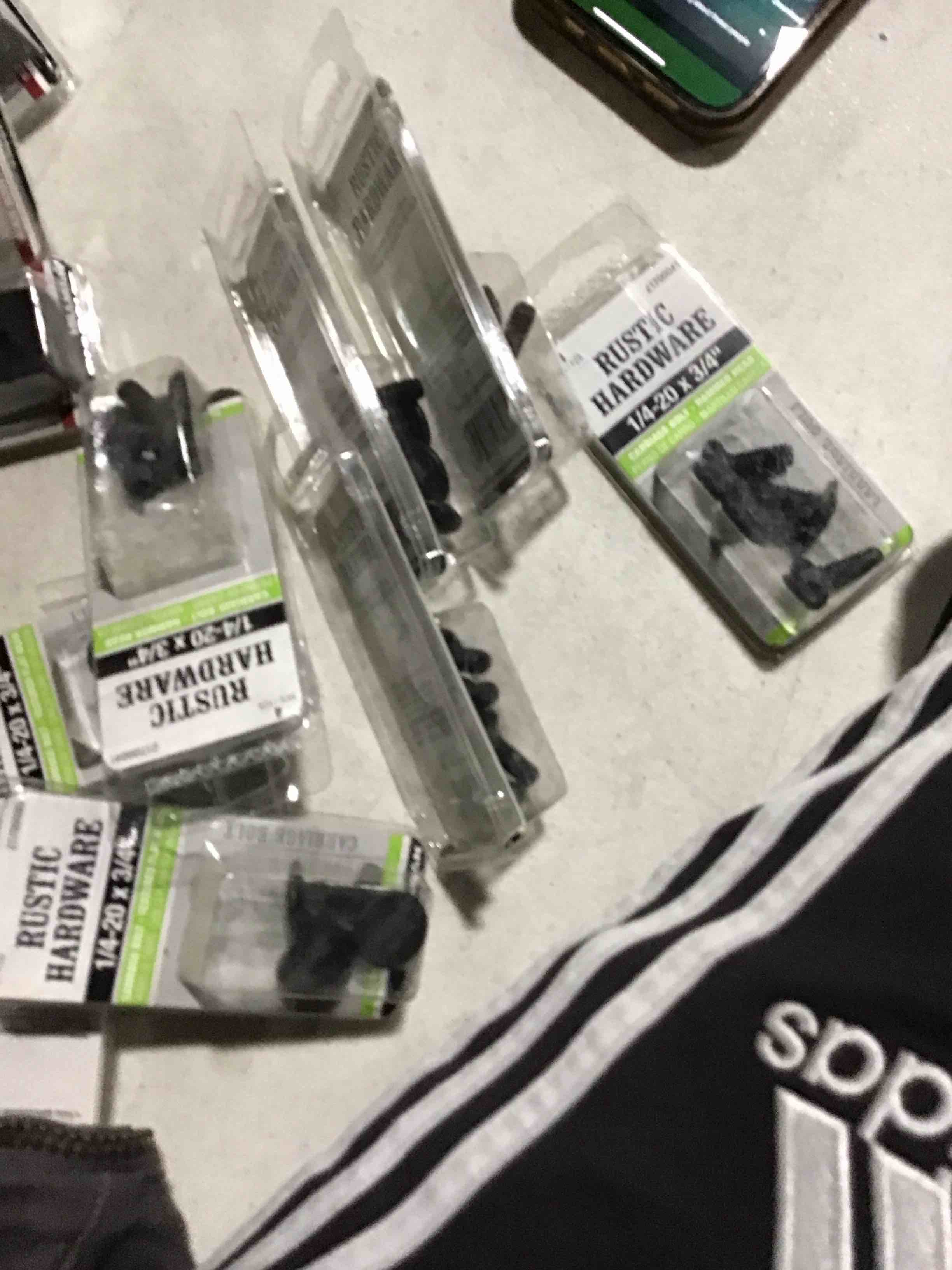 Rustic hardware 1/4-20 x 3/4