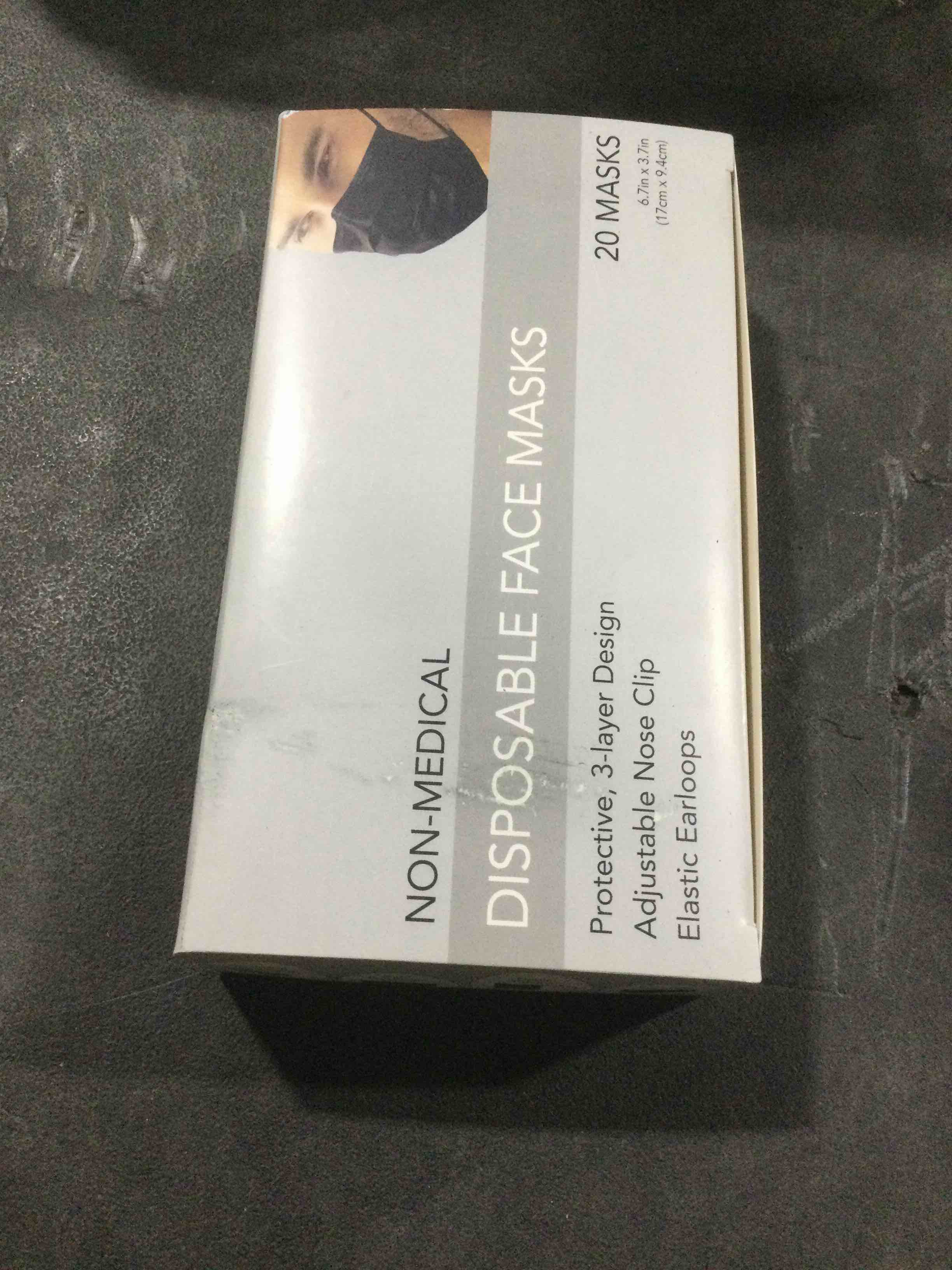non-medical disposable face masks 20 masks