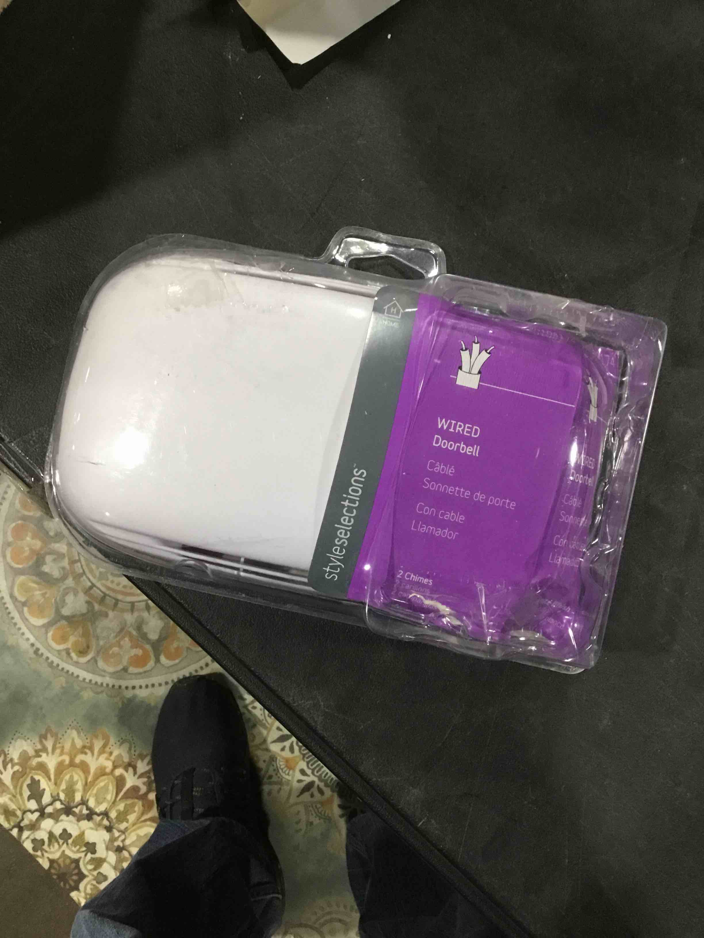 Style Selections Wired Doorbell White New Sealed