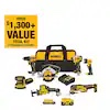 Dewalt 7 pc includes charger and 2 batteries plus rolling bag