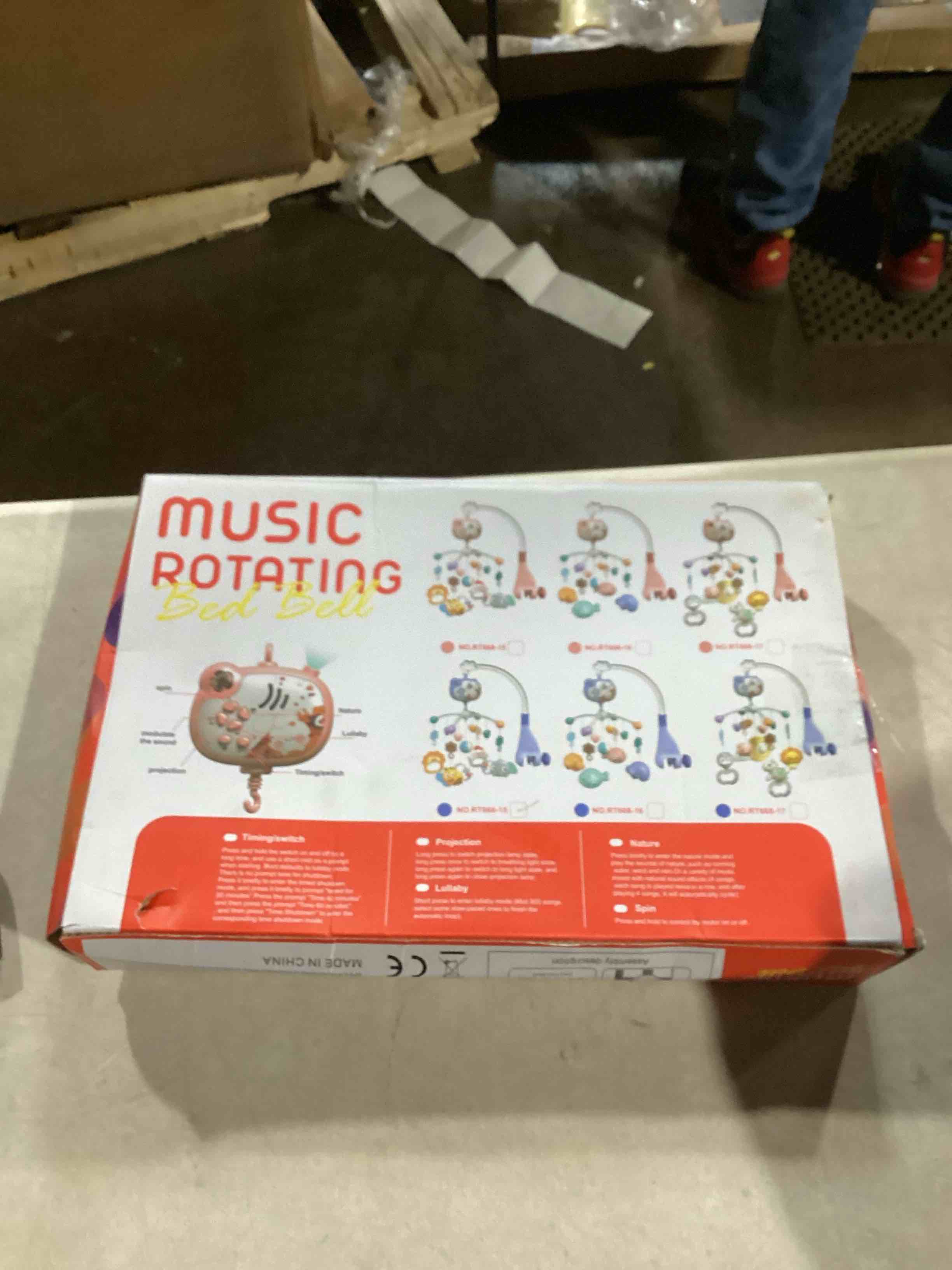 HCFJEH Baby Crib Mobile with Music and Night Lights,Mobile for Crib with Rotation, Remote Control, Projection, Baby Crib Toys for Newborn Infant Boys Girls Toddles (Blue)