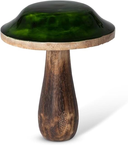 Forest Lacquered Wooden Mushroom