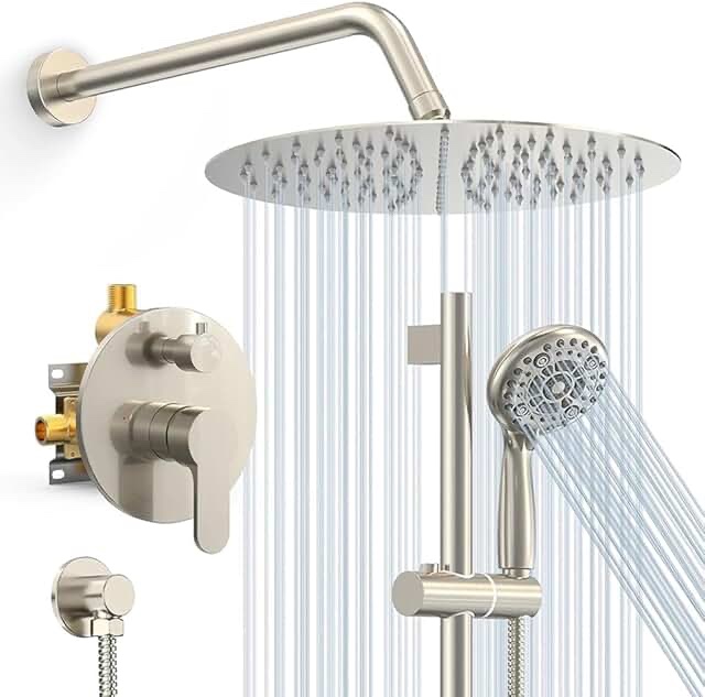 Complete Shower System with Rough-In Valve
