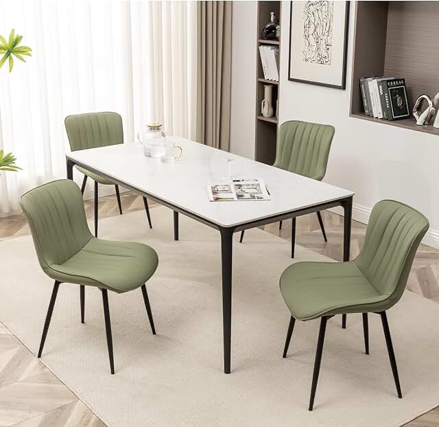 Mercalt Upholstered Faux Leather Dining Chairs