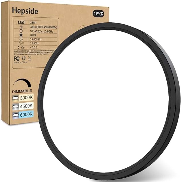 Tremberth 1 - Light LED Dimmable Black Flush Mount