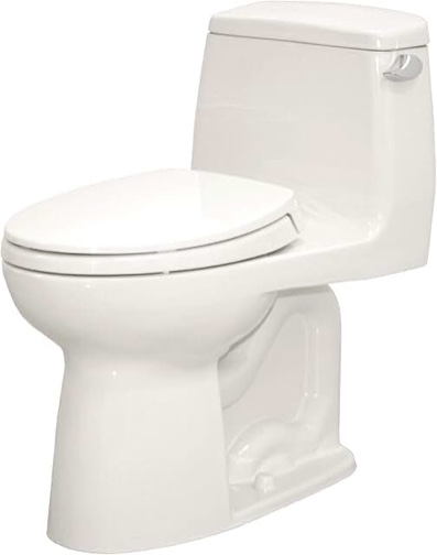 toilet tank and toilet bowl from Toto