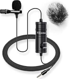 For Boya By-m1 Omnidirectional Lavalier Microphone Fr Canon Nikon Dslr Camcorder