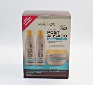 Kativa Keratin Treatment post Straightening Shampoo +Conditioner +Mask
