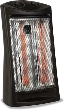 BLACK+DECKER Infrared Quartz Space Heater, Flameless Portable Heater with Adjustable Thermostat