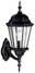 kichler wall lantern, black