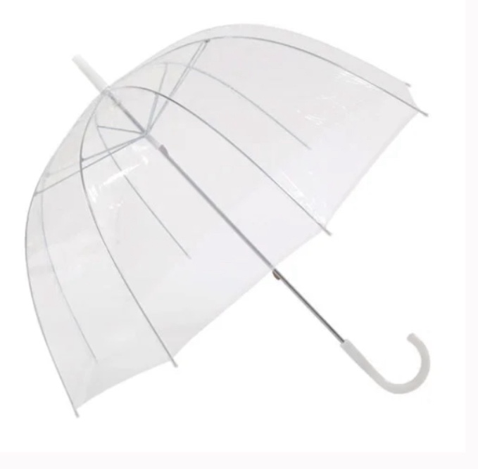 3 CLEAR AND GRAY UMBRELLA 
