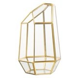 Terrarium Tiny Jar Plant Holder Durable Clear Geometric Container