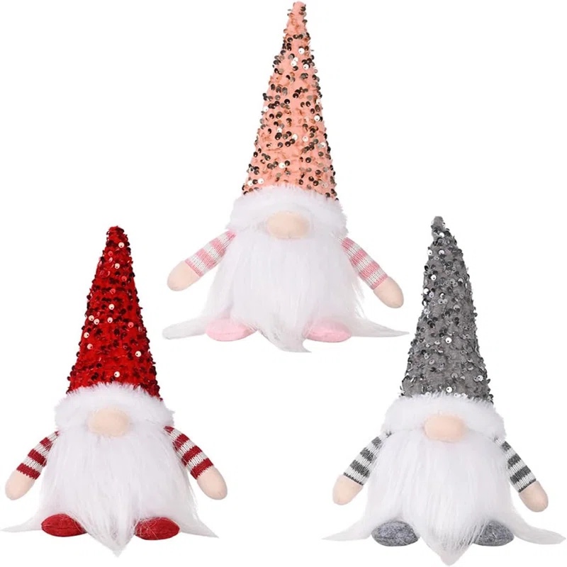 Assortment of Christmas Items, Gnomes, Christmas decoration, Santa suit, 3 Items Total 