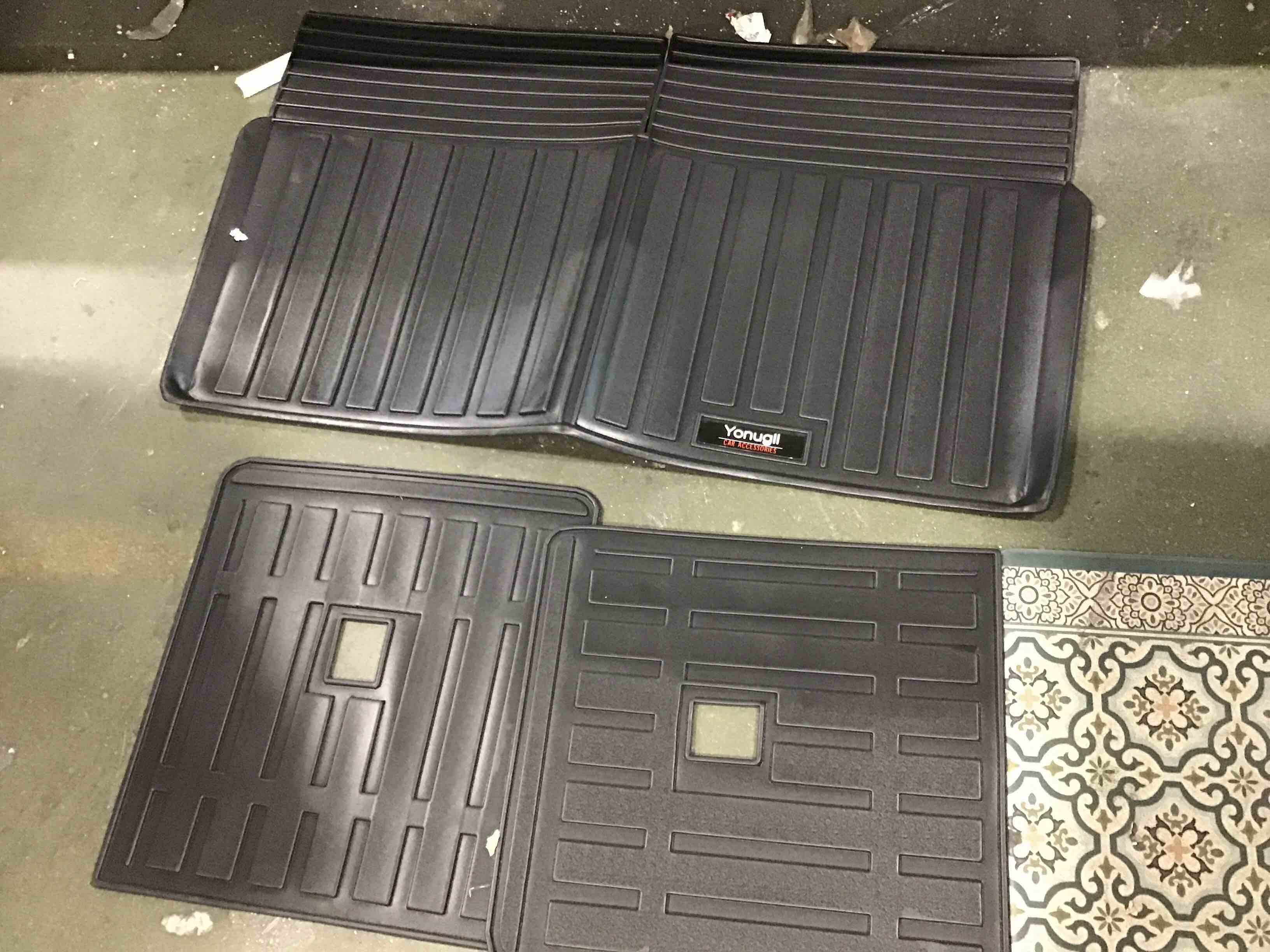 Custom for 2019-2024 2025 BMW X7 G07 Floor Mats Trunk Cargo Liner and 3rd Backrest Mats Full Set X7 Accessories TPE All Weather (Only for 7 Seater)