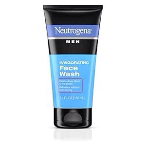 (pack of 3) Neutrogena Men's Invigorating Daily Foaming Gel Face Wash, Energizing & Refreshing Oil-Free Facial Cleanser for Men, 5.1 fl. oz