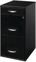 Space Solutions 3 Drawer Letter Width Vertical File Cabinet with Pencil Drawer