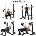 Pirecart Squat Rack, Adjustable Barbell Stand Squat Rack Home Gym Workout Exercise, 570 lbs