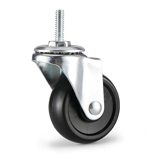 2 inch,Casters Set of 4,Caster Wheels Threaded Stem,Wheels for Wire Shelving Racks,Leveling Casters,Replacement Wheels for Rolling Cart,Cart Wheels,Shelf Wheels,Wheels for Cart