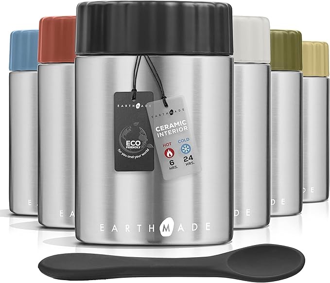 EARTHMADE STAINLESS STEEL FOOD JAR