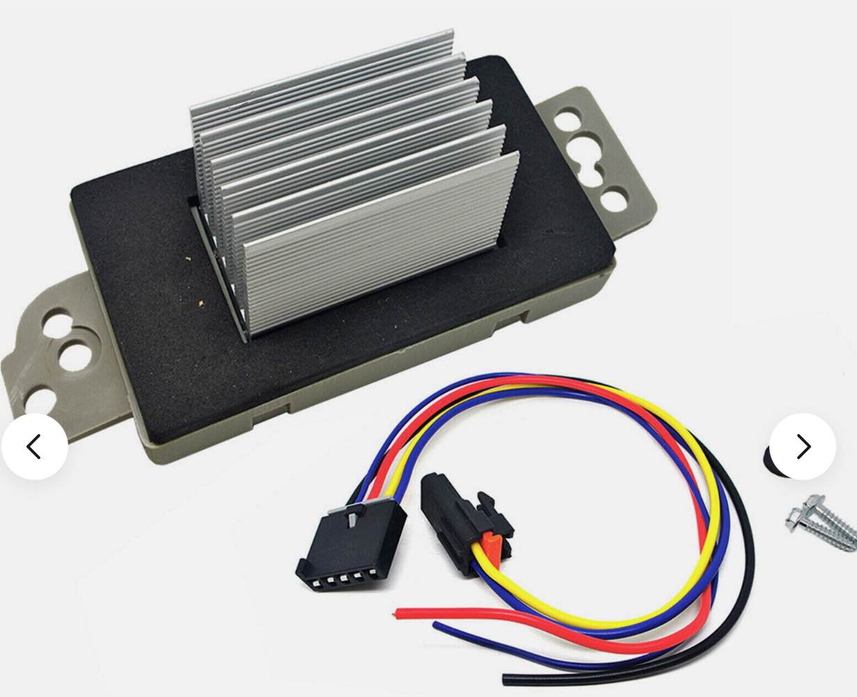 Heater Blower Motor Resistor w/