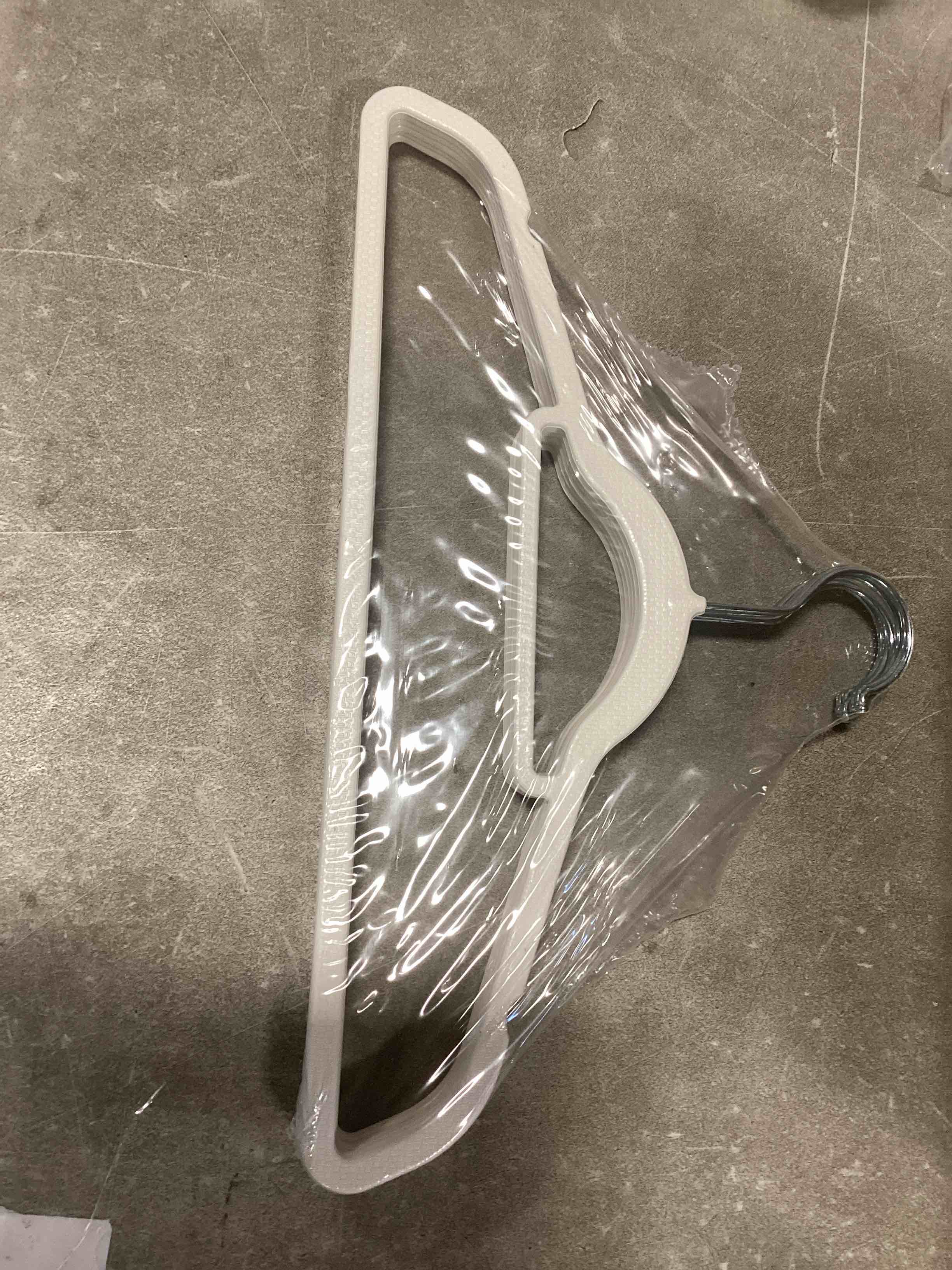 HANGORIZE Stainless steel hanger 24 CLOTHES HANGERS WHITE