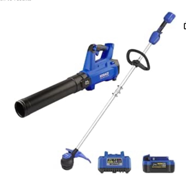 Kobalt 24-volt Cordless Battery String Trimmer Leaf Blower Combo Kit, NO Battery